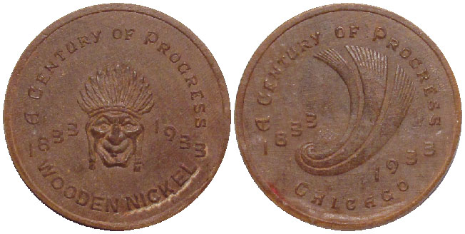 Chicago Wooden Nickel