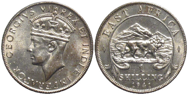 British East Africa Shilling 1941