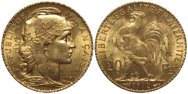 France 20 Francs 1912