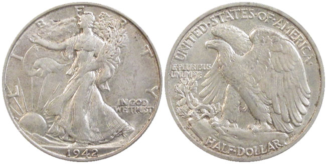 United States Walking Liberty half dollar