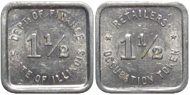 Tax Token Illinois Aluminum Occupation One